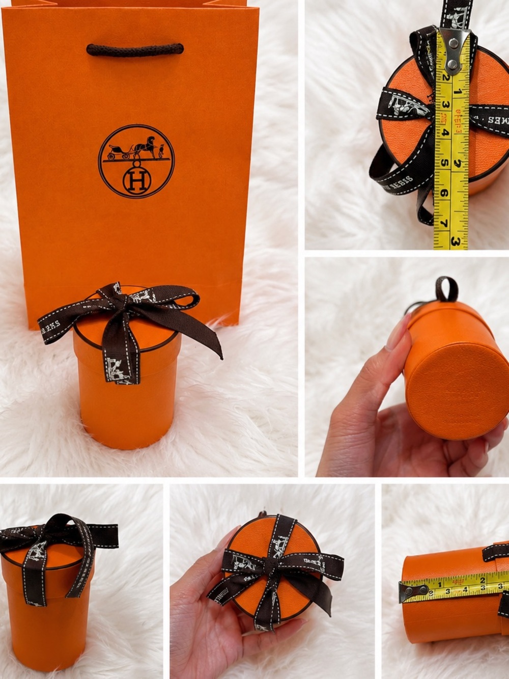 Hermes Twilly Boxes Orange with Ribbon x 3 Three